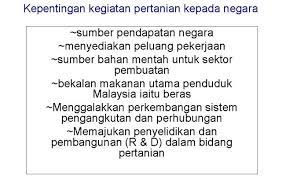 Sumbangan sektor pertanian di malaysiapada tahun 2005 yang lalu, perdana menteri malaysia , datuk seri abdullahbin hj. Kepentingan Sektor Pertanian Kepada Negara Cute766