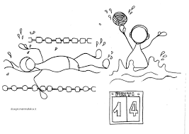Disegni Da Colorare Per Bambini Nuoto E Pallanuoto Pallanuoto Nuoto Disegni Da Colorare Per Bambini