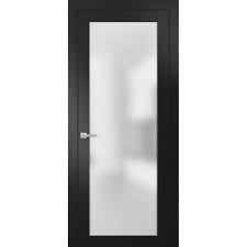 Eldorf white gloss interior door with glass. Modern Solid French Door Frosted Glass Planum 2102 Black Matte Contemporary Interior Doors By United Porte Inc Houzz