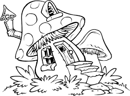 Frog, dragonfly, snail, leaves and mushrooms to color. Coloring Rocks Easy Coloring Pages Mushroom Coloring Pages House Colouring Pages