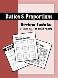 Ratios And Proportions Review Sudoku Upper Elementary Math Word Problems Teaching Math