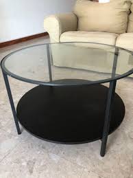 Ikea makes some of the most basic yet still entirely functional furniture out there. Moving Out Sale Round Glass Coffee Table Ikea Furniture Tables Chairs On Carousell