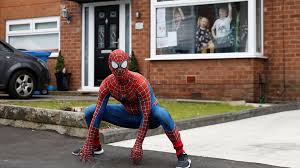 Jake gyllenhaal as quentin beck/mysterio; Spider Man Cheers Kids In England Amid Virus Lockdown