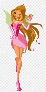 2012 winx club concert collection (set of 6)bloom flora stella aisha tecna musa. Flora Bloom Musa Tecna Winx Club Believix In You Flora Fashion Illustration Fictional Character Cartoon Png Pngwing