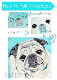 Eyes are easily one of my favorite things to paint, but they sure can. How To Paint Dog Eyes Just Paint It Blog Dog Paintings Dog Eyes Watercolor Dog