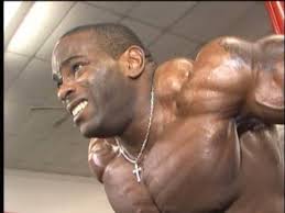 IFBB Pro bodybuilder Johnie Jackson biceps, pecs
