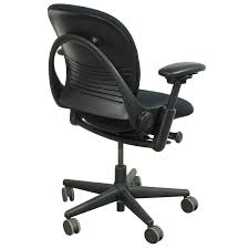 Teknion black leather multifunction task chair. Steelcase Leap 1 Office Chair Unisource Office Furniture Parts Inc