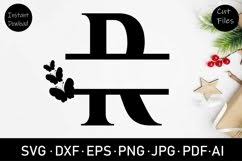 Download Butterfly Split Letter R Monogram Svg Cut File Dxf Png 1307183 Monograms Design Bundles
