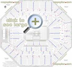 At T Center Seat Row Numbers Detailed Seating Chart San