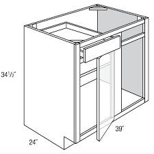 Doors panels and drawer fronts are a full. Bbc42 45 Essex White Base Blind Corner Cabinet Wholesale Cabinet Supply