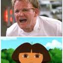 Chef Ramsey yells at Dora Meme. by DaviPos1428
