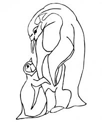Winter Animals Coloring Pages Baby Penguin And Mother Winter Animal Printable Coloring Pages Animal Coloring Pages Winter Animals Coloring Pages
