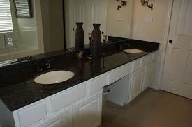 Black Bathroom Vanity With Marble Top Dark Cabinets With Dark Granite Granite Girl Marble And Granite Sales And Installation Bathroom Black Granite Countertops Black Bathroom Ikea New Kitchen