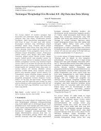 Contoh abstrak revolusi industri 4.0. Https Media Neliti Com Media Publications 289209 Tantangan Menghadapi Era Revolusi 40 Big E5e9f0b3 Pdf