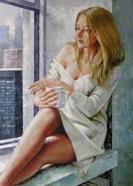 Painting by Yaroslav Sobol (Ukraine) | Artmajeur | Impressionist art, Oil  painting woman, Portrait