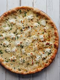 Ny White Pizza White Sauce Oil Garlic Mozzarella Ricotta Impastata Cracked Black Pepper Pizza Recipes Recipes White Pizza Sauce