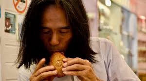 Ocarina (Xun) playing in Jiufen Old Street, Taiwan