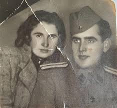 These are my late grandparents. Can anyone possibly take the crease marks  out and remove yellow stain please? Thanks in advance.