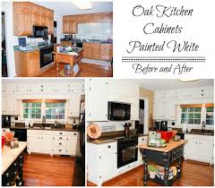 from oak kitchen cabinets to painted