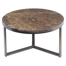 Coffee table swivel end table chippendale vintage cherry inlaid marble round. Modern Dark Brown Large Round Marble Coffee Table With Bronze Metal Frame 80cm Diameter