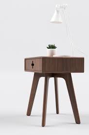 Modern End Table Nightstand Bedside Table Side Table Mid Century Modern Solid Walnut Wood Bedside Table Scandinavian Scandinavian Bedside Wood Bedroom