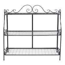 About 64% % of these are storage holders & racks, 1%% are stacking racks a wide variety of metal rack kitchen stand kitchen shelf options are available to you, such as sundries, food and microwave oven.you can also. Artisasset Paint With Lace Three Tier Plant Stand Black Metal Plant Flower Stand Kitchen Storage Rack Garden Flower Pot Holder Party Diy Decorations Aliexpress