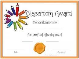 Perfect Attendance Award Certificates Perfect Attendance Certificate Attendance Certificate Free Printable Certificate Templates