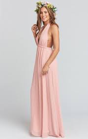 Made In The Gorge Usa 100 Poly Chiffon Elastic At Neck Elastic Empire Waist Lined To The Ground Self Lined Top No Slits Gorgeous Bridesmaid Dresses
