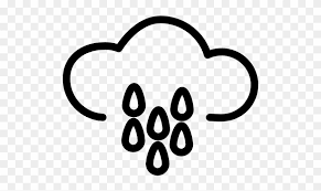 Rain Cloud Outline With Water Drops Free Icon Rain Cloud Outline Free Transparent Png Clipart Images Download Cloud, sun, rain, weather icon. rain cloud outline with water drops