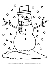 Snowman kids color pages to print fbba. Free Printable Christmas Snowman Coloring Pages Novocom Top