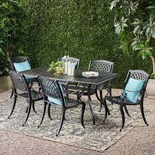 We did not find results for: Bowen 7 Piece Outdoor Cast Aluminum Rectangular Dining Set Black Sand Walmart Com Walmart Com