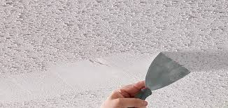 While taking down a painted ceiling: How To Remove Popcorn Ceiling Deluxe Art Home Improvement