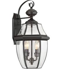 Quoizel Lighting Newbury 2 Light Outdoor Wall Lantern In Medici Bronze Ny8317z