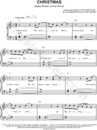 Fyou should be here with me. Michael Buble Christmas Baby Please Come Home Sheet Music Easy Piano In F Major Transposable Download Print Sku Mn0110857