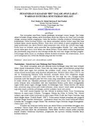 Motif awan larat melayu asli. Falsafah Awan Larat