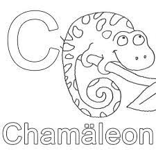 Buchstaben Lernen C Wie Chamaleon Zum Ausmalen Buchstaben Lernen Tiere Zum Ausmalen Kindergarten Buchstaben