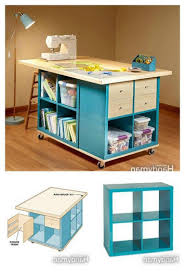 Your office space does not need to be huge! 35 Amazing Craft Room Storage And Organization Furniture Ideas Furnitureideas Craftroomorganization C Craft Room Tables Craft Room Storage Craft Room Design