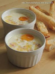 Les Delices D Helene Oeuf Cocotte Jambon Recettes De Cuisine Oeufs Cocotte
