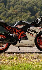 White and black ktm rc sportbike, motorcycle, side view, transportation. Ktm Iphone Wallpapers Top Free Ktm Iphone Backgrounds Wallpaperaccess