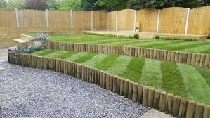 Whatever their purpose, retaining walls come in infinite shapes, sizes and styles. Unilog Pro Machine Round Timbers For Retaining Walls M M Timber Esi External Works