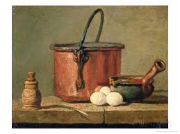 Still Life Of Cooking Utensils Cauldron Frying Pan And Eggs Giclee Print Jean Baptiste Simeon Chardin Allposters Com Decorative Art Prints Painting Still Life Still Life