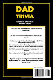 Apr 09, 2019 · old testament bible trivia questions for kids. Dad Trivia Questions Every Dad Should Know For Mugz T 9781675452042 Amazon Com Books