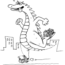 King of the monsters, behemoth is contained and monitored in monarch outpost 58, in a cavern in rio de janeiro, brazil. Godzilla Coloring Pages Print Monster For Free