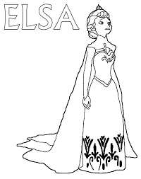 Elsa is the snow queen in disney's frozen cartoon. Queen Elsa Coloring Pages Coloring Sky