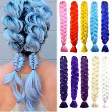 Synthetic hair irritated my scalp and almost made me quit braids. Jumbo Braid Synthetic Hair 41inch Purple Pink Blue Pure Color Hair Extensions Fake Hair For Women Buy At A Low Prices On Joom E Commerce Platform