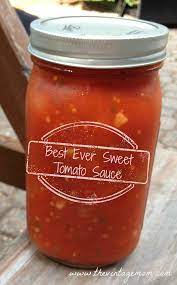 Sweet Tomato Sauce Naturally Sweet With Just 5 Main Ingredients Recipe Cherry Tomato Sauce Ingredients Recipes Canning Recipes