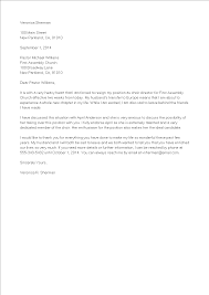 Template for letter to remove name from church membership. Church Volunteer Resignation Letter Templates At Allbusinesstemplates Com