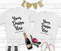 Download Free Couple Two White T Shirts Mockup Valentine Shirt Mock Up Psd Free Psd Mockups Templates In 2020 Design Mockup Free Shirt Mockup Tshirt Mockup