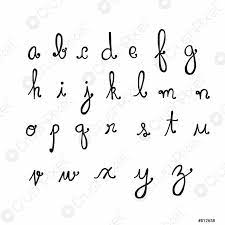 Cursive alphabet, hand lettering alphabet, calligraphy alphabet, learn calligraphy, fancy writing alphabet. A To Z Alphabet Handwriting Vector Illustration Stock Vector Crushpixel