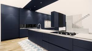 Maybe you would like to learn more about one of these? Cuisine Bleu Noir Avec Grand Ilot Dinatoire